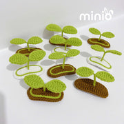 Kẹp mái len mầm cây 3D