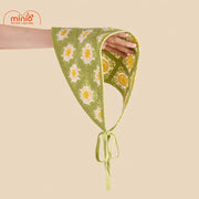 Khăn bandana hoa móc len