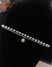 Lắc tay inox dây kép ngọc trai 029 MY