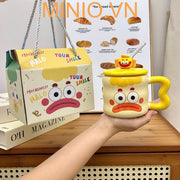 Ly cốc sứ bé môi trề thấp 400ml LA