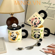 Ly cốc sứ gấu trúc LA