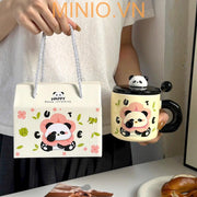 Ly cốc sứ gấu trúc LA