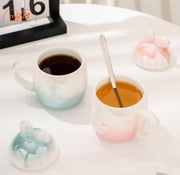 Ly cốc sứ thỏ đuôi tìm pastel