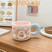 Ly cốc sứ cừu trắng LA