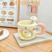 Ly cốc sứ cừu trắng LA