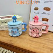 Ly cốc sứ khủng long LA