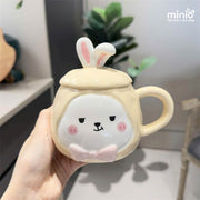 Ly cốc sứ thỏ nơ LA