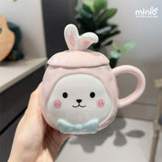 Ly cốc sứ thỏ nơ LA