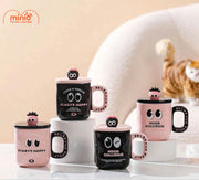 Ly cốc sứ dâu 2 mắt PO