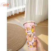 Ly giữ nhiệt viền vàng Capybara