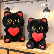Mèo đen ôm tim S2 58cm QCCC