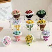 Móc khoá bó hoa len