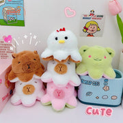 Móc khóa capybara bạch tuộc