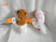 Móc khóa Capybara rút ngồi lưng thú