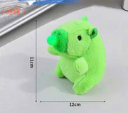 Móc khoá Capybara xanh thổi bóng