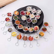 Móc khoá chén đồ ăn