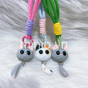 Móc khoá đá mèo đuôi chuông