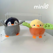 Móc khóa gà cam cánh xanh