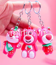 Móc khoá gấu dâu