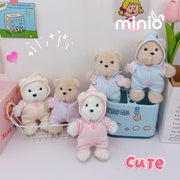 Móc khoá gấu áo nón