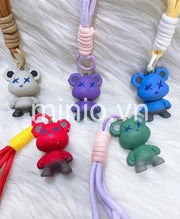 Móc khoá đá Bearbrick dây dệt