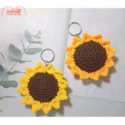 Móc khóa len hoa hướng dương