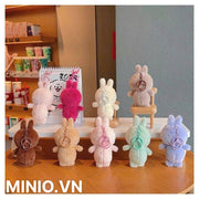 Móc khóa thỏ Labubu móc sơn màu