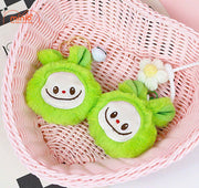 Móc khoá labubu hoa đan len