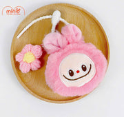 Móc khoá labubu hoa đan len