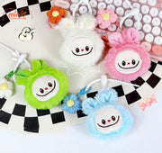 Móc khoá labubu hoa đan len