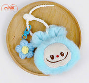 Móc khoá labubu hoa đan len