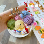 Móc khóa len bạch tuộc mini