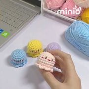 Móc khóa len bạch tuộc mini