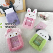 Móc khoá lông Sanrio đựng card/ảnh