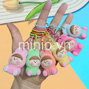 Móc khoá lông bé má hồng