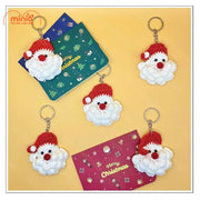 Móc khoá len mini ông già noel AN