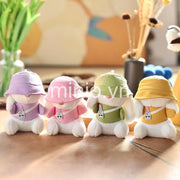 Móc khoá thỏ đội nón ngồi