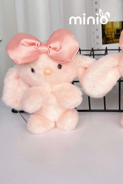 Móc khoá thỏ thơm nơ phồng