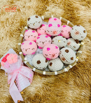 Móc khóa len đầu thú mini