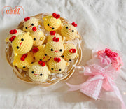 Móc khóa len đầu thú mini