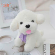 Móc khoá chó ngồi quàng khăn