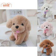 Móc khoá chó ngồi quàng khăn