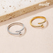 Nhẫn titan đinh đính đá 450MH