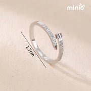 Nhẫn titan đinh đính đá 450MH