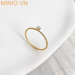 Nhẫn titan mảnh hạt đá 019 MY