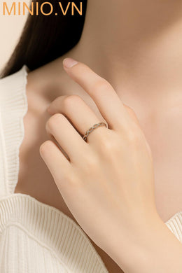 Nhẫn titan mắt vuông rỗng 190MH