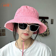 Nón cụp viền rách trơn