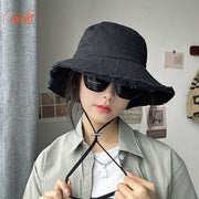 Nón cụp viền rách trơn