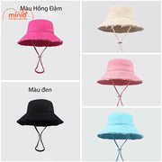 Nón cụp viền rách trơn