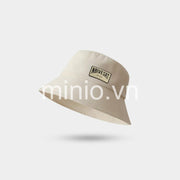 Nón cụp nhung thêu chữ